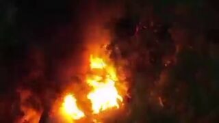 Ukraine defenders destroy store boxes with BC on the BMP