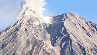 Mountain Merapi Eruption.