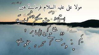 مولا علی علیہ السلام کے فرمان