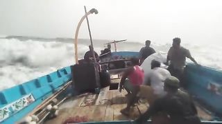 Dangerous waves in sea
