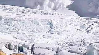 Close up AVALANCHE caught on CAM...