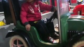 Enjoying in train