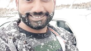 Enjoying Snowfall
