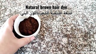 DYE Your HAIR Naturally SHINY BROWN at Home / Kitchen Ingredients