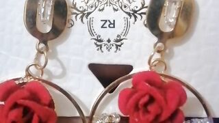 Beautiful gift earrings