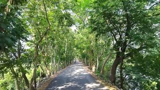 Bike safari in the beautiful village road of rural India