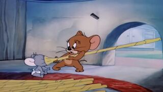 The little Jerry protect to the Tom