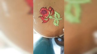 Hand Embroidery rose design