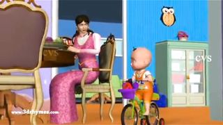 Johny Jonny yes papa Nursery rhyme! 3D Vehicles rhymes & songs for children....