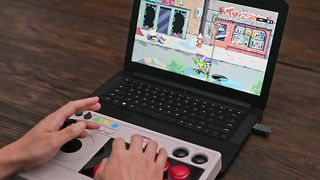 8Bitdo Arcade Stick for Switch & Windows, Arcade Fight Stick Support Wireless Bluetooth, 2.4G Receiver and Wired Connection