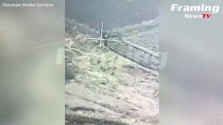 Pasukan Ukraina meledakkan tank lapis baja Rusia di Luhansk