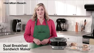 Hamilton Beach Dual Breakfast Sandwich Maker with Timer