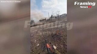 Momen Menegangkan Saat Tentara Ukraina Mengepung dan Meledakkan Tempat Pasukan Rusia
