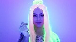 Neon glowing hair @ Неоновые светящиеся волосы