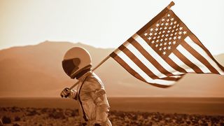 man on moon