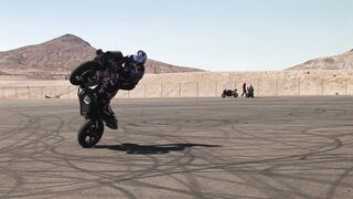 Motorcycle Rider Doing Tricks