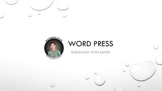 Introduction of wordpress course | Learning with Zayem | M Zayem