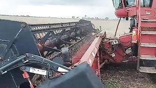 Colheita da soja no Mato Grosso Brasil