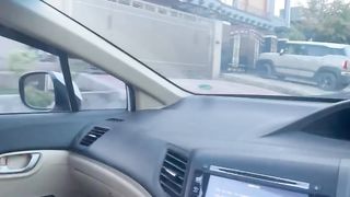 Honda civic driving.