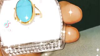 Feroza gold ring