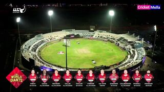 Asia Lions vs World Giants Match Highlights - Legend League Cricket Master 3rd Match 2023