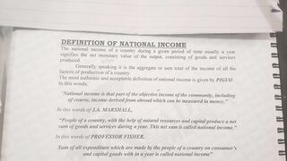 National Income and various concepts of national income economics
