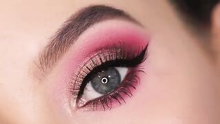 Rose gold eye makeup tutorial 2023