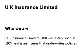 UK insurance limited