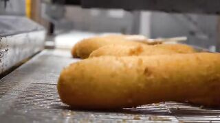 Crispy korean  dogs making process