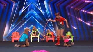 Amazing Veranica and Her Talented Dogs Perform On America's Got Talent