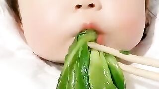 Baby eating