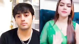 Pakistani  girls vs indian boy  tok show fight