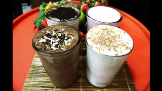 como fazer milk shake de banana com chocolate