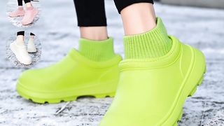 Men's And Women's Home Shoes With Thick Bottom Fashion Casual Non-slip Waterproof Chef Shoes