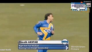 Shoaib Akhtar Bowling @ the Age of 40 | Sachin's Blasters v Warne's Warriors 2015 | 1st T20 New York 2
