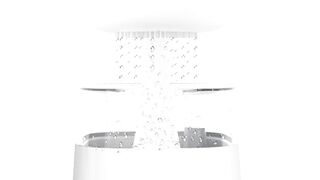 2-in-1 Desk Humidifier Rain Cloud Aromatherapy Essential Oil Zen Diffuser & Raining Cloud Night Light Mushroom Lamp