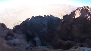 An accident occurred during parachute jump. This operation is too funny
