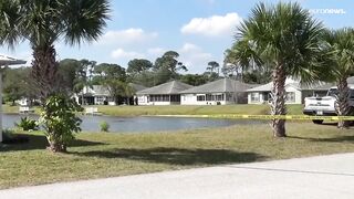Watch the capture of a huge crocodile that swallowed an 85-year-old man at a retirement home in Florida