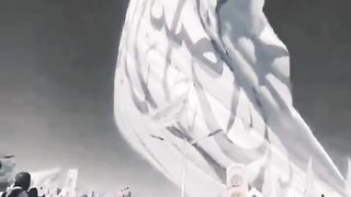 Big Flag off the Islamic emirate of Afghanistan in Capital City Kabul #viral #shorts