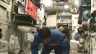 Watch how the astronaut prays in zero gravity