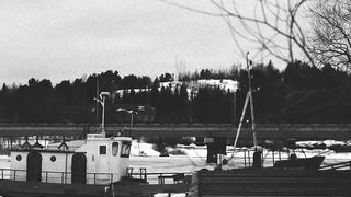 Frames on black and white photographic film