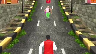 A man chasing the theif and catch him