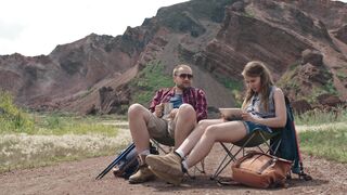 couple nature enjoy