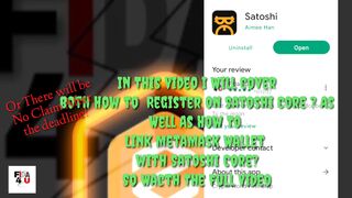 How To Register on Satoshi Core and How to link MetaMask With Satoshi Core Mining App