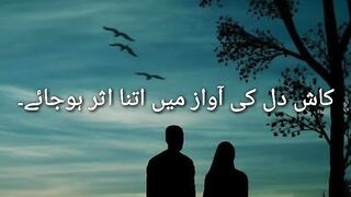 Urdu Poetry || Kash Dil Ke Awaz Me Itna Asar Hojaye #shorts #youtube_shorts