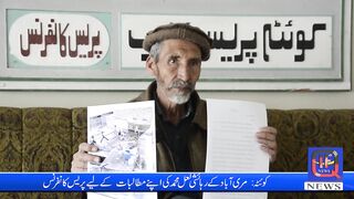 کوئٹہ: مری آباد کےرہاشی لعل محمد کی اپنے مطالبات کے لیے پریس کانفرنس