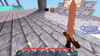 being Toxic to people HEHE in Roblox Bedwars