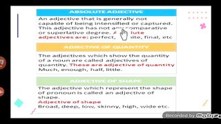 Parts of speech Adjective and it's types 2
