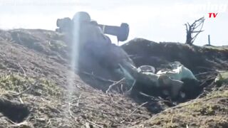 Tank Rusia meledak setelah terkena rudal lembing Ukraina