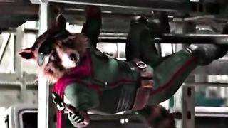 New Funny Video Rocket Taking Iron Man